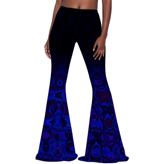 Black Waves Bell Bottoms