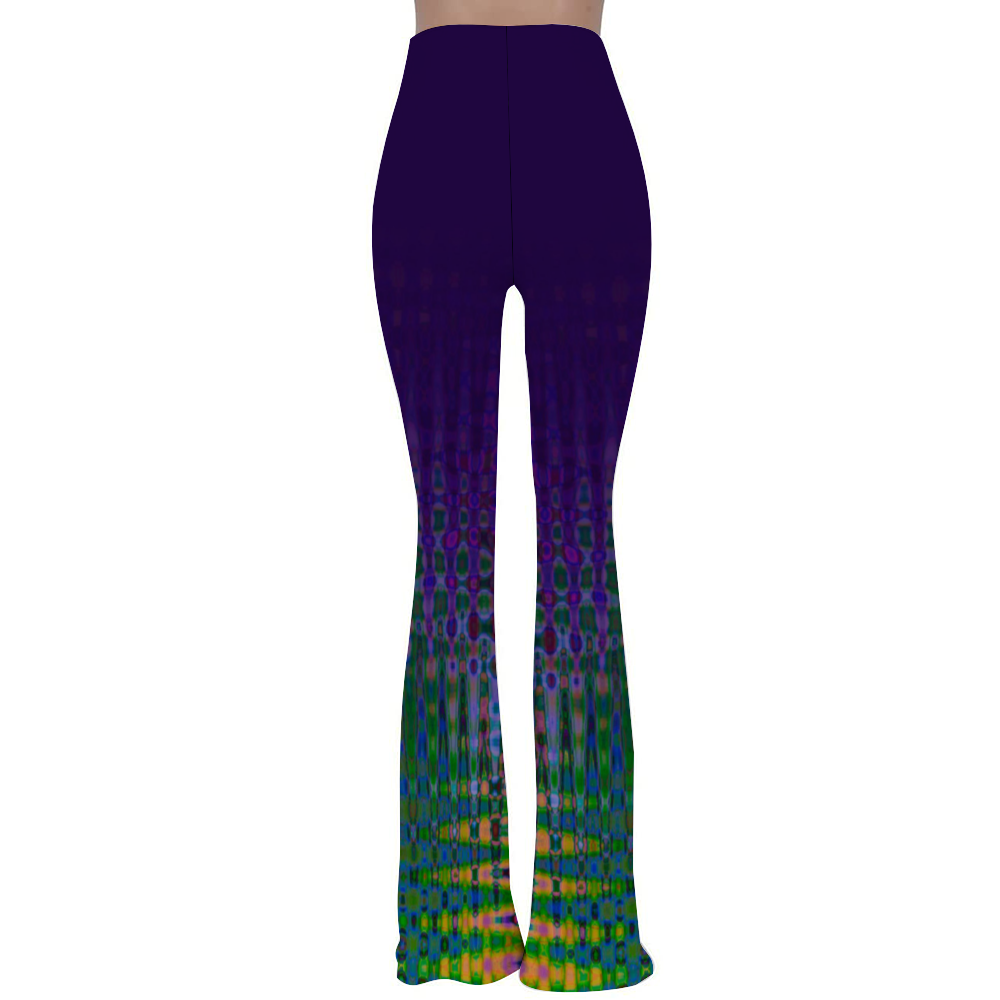 Green Waves Bell Bottoms