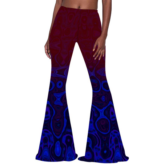 Red Echoes Bell Bottoms