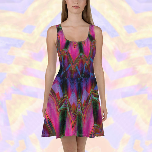 Roma Swirls Skater Dress