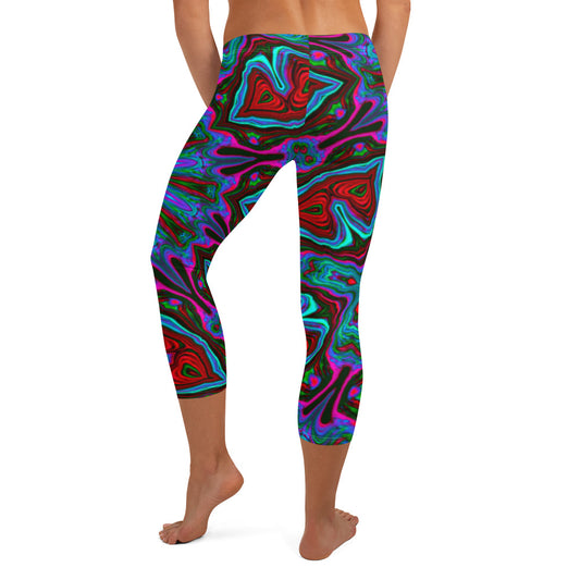 Winter Greens Capri Leggings