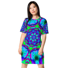 Load image into Gallery viewer, Emerald Lagoon T-shirt dress