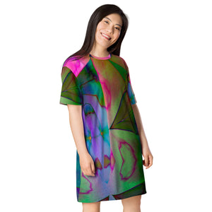 Geranium T-shirt dress