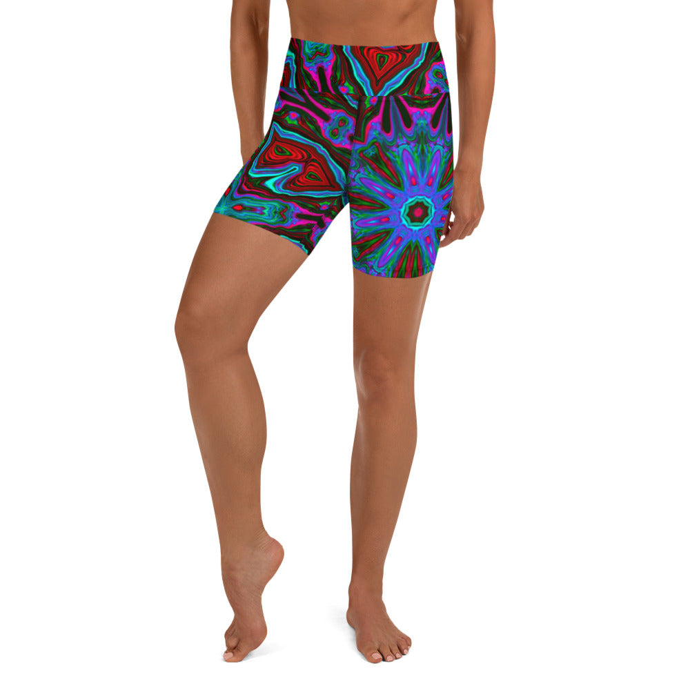 Winter Greens Yoga Shorts