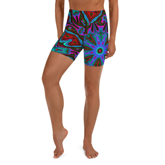 Winter Greens Yoga Shorts