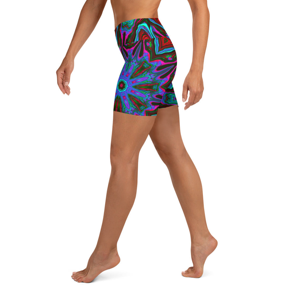 Winter Greens Yoga Shorts