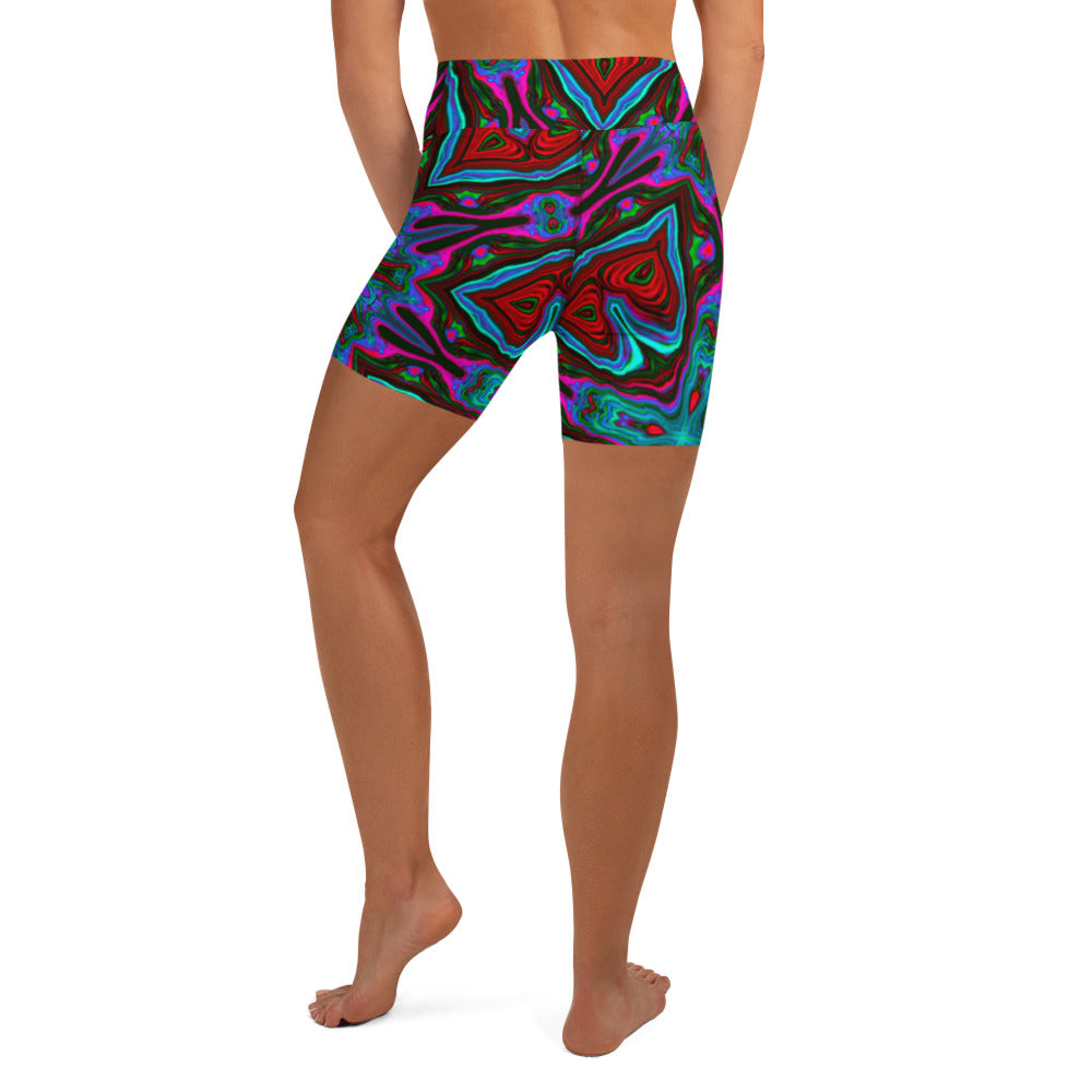 Winter Greens Yoga Shorts