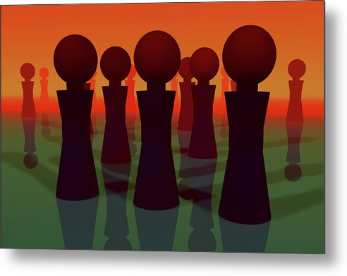 All the Lonely People - Metal Print