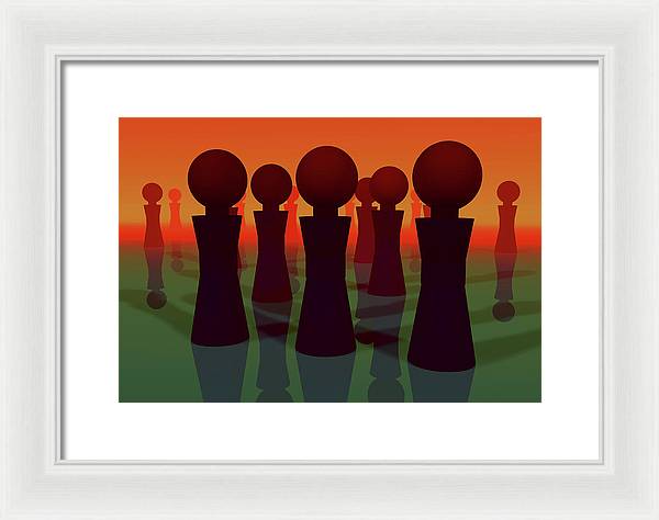 All the Lonely People - Framed Print