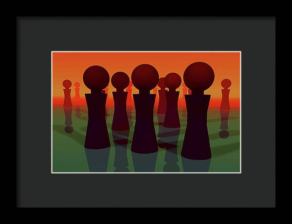 All the Lonely People - Framed Print