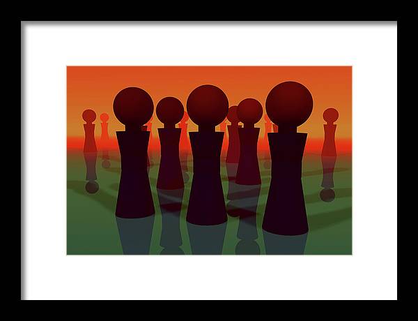 All the Lonely People - Framed Print