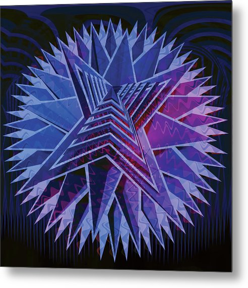 Blue Star - Metal Print