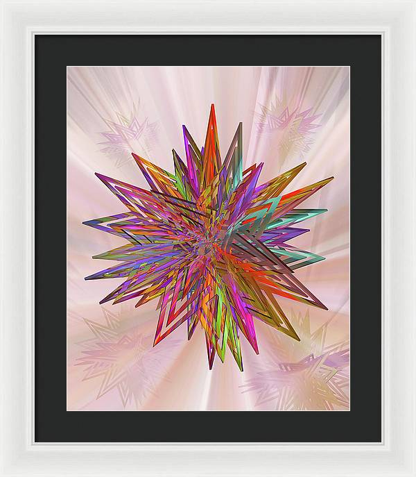 Color Star - Framed Print
