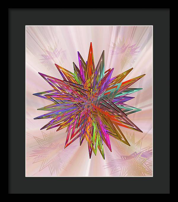 Color Star - Framed Print