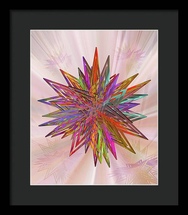 Color Star - Framed Print
