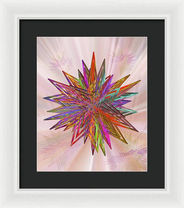 Color Star - Framed Print
