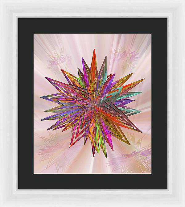 Color Star - Framed Print