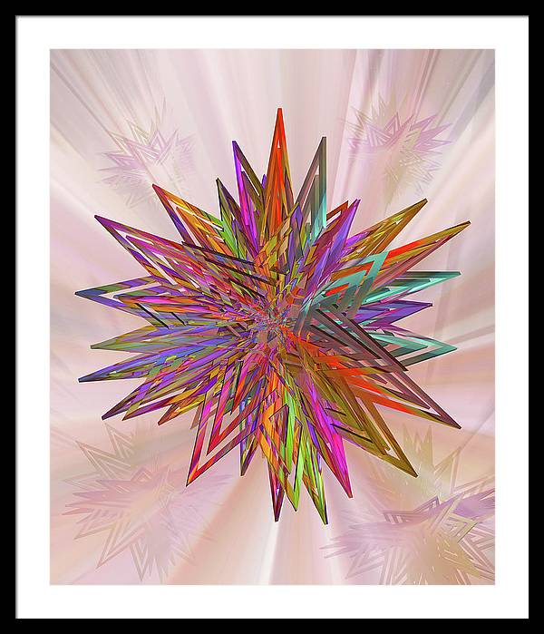 Color Star - Framed Print