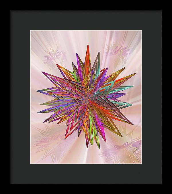 Color Star - Framed Print