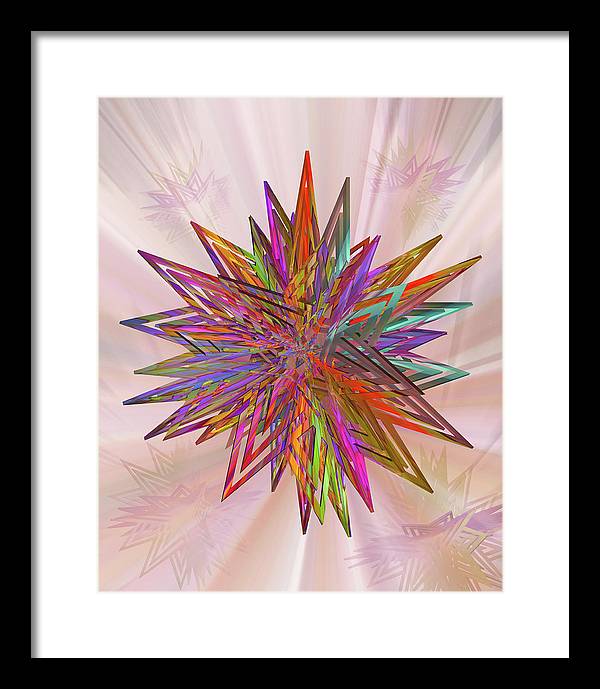 Color Star - Framed Print
