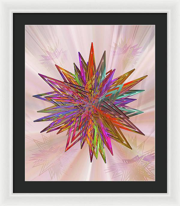 Color Star - Framed Print
