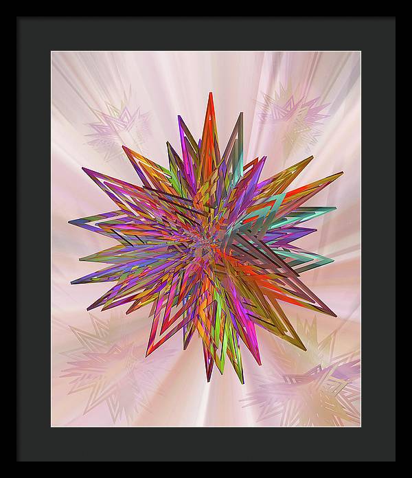 Color Star - Framed Print