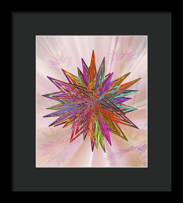 Color Star - Framed Print