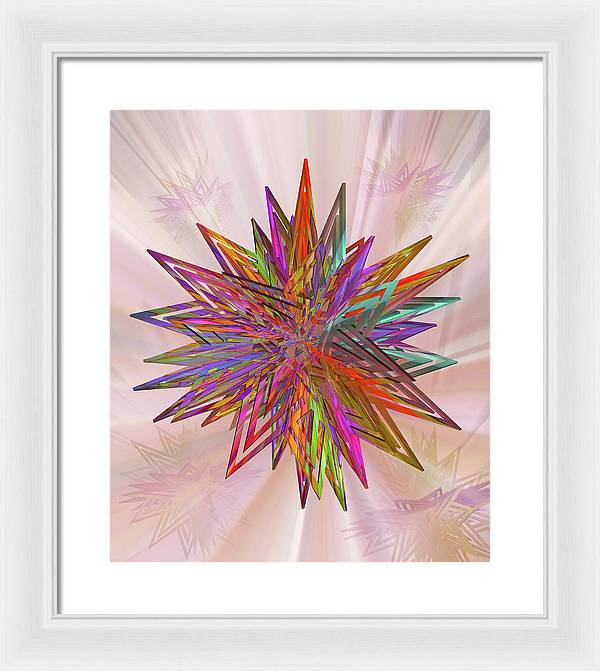 Color Star - Framed Print