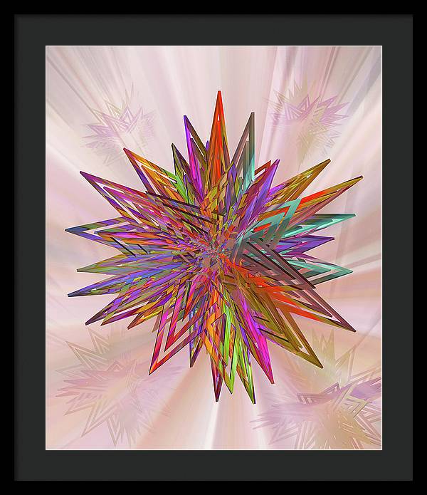 Color Star - Framed Print