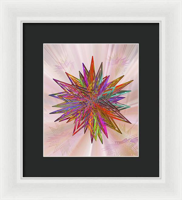 Color Star - Framed Print