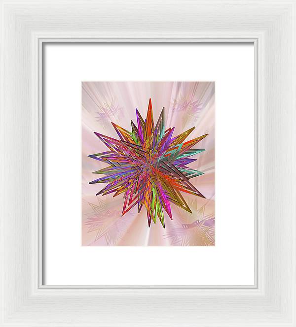 Color Star - Framed Print
