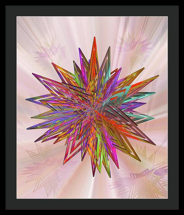 Color Star - Framed Print