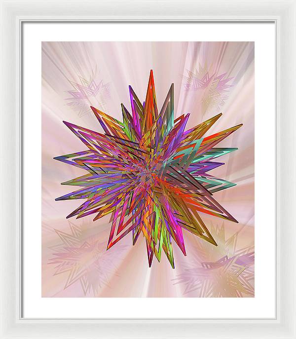 Color Star - Framed Print