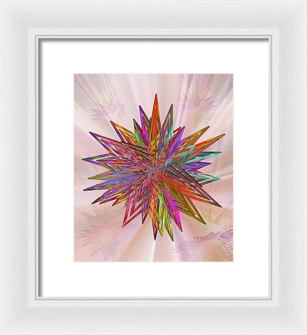 Color Star - Framed Print