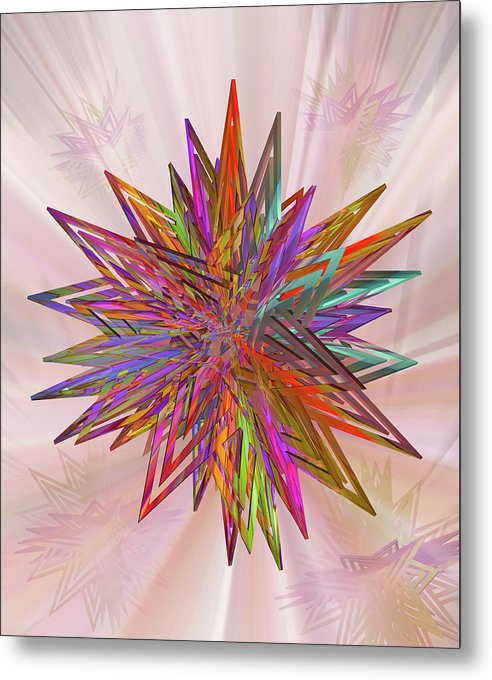 Color Star - Metal Print