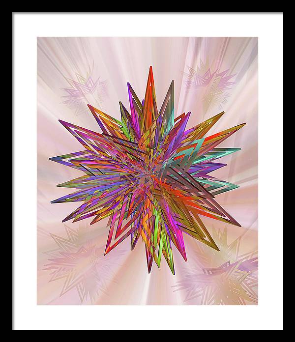 Color Star - Framed Print