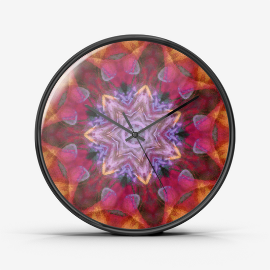 Peach Poppy Wall Clock