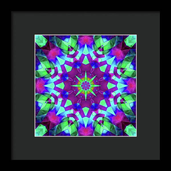 Emerald Starflake - Framed Print