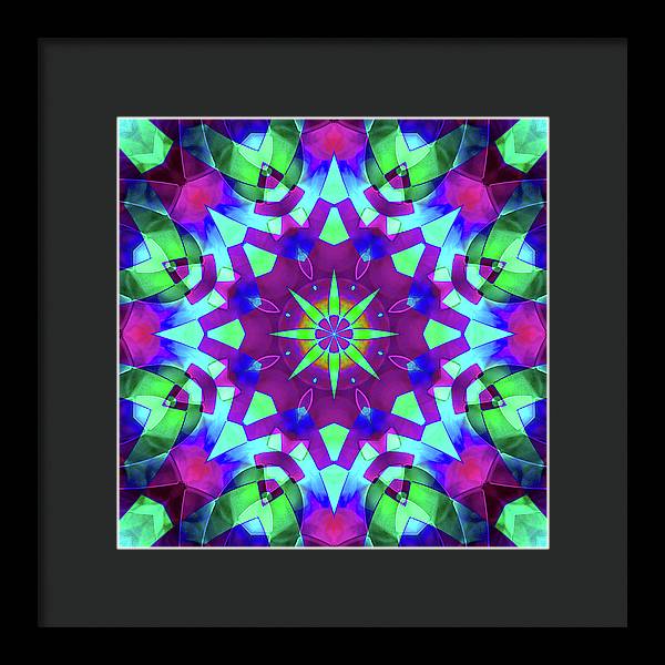 Emerald Starflake - Framed Print