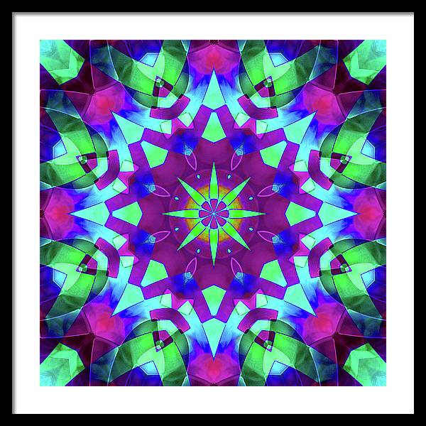 Emerald Starflake - Framed Print