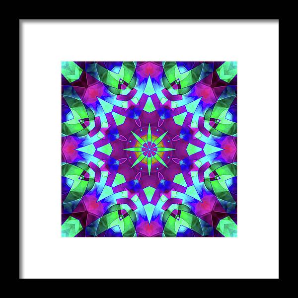 Emerald Starflake - Framed Print