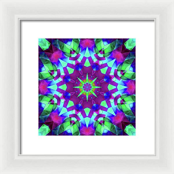 Emerald Starflake - Framed Print