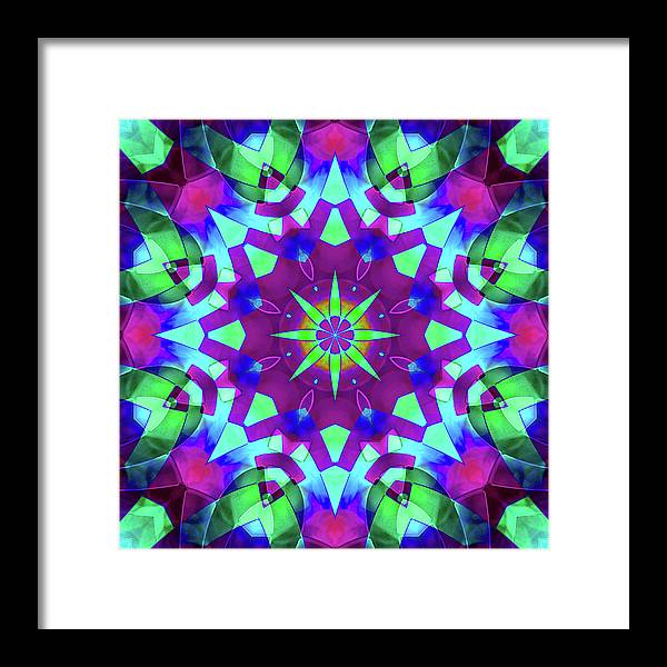 Emerald Starflake - Framed Print