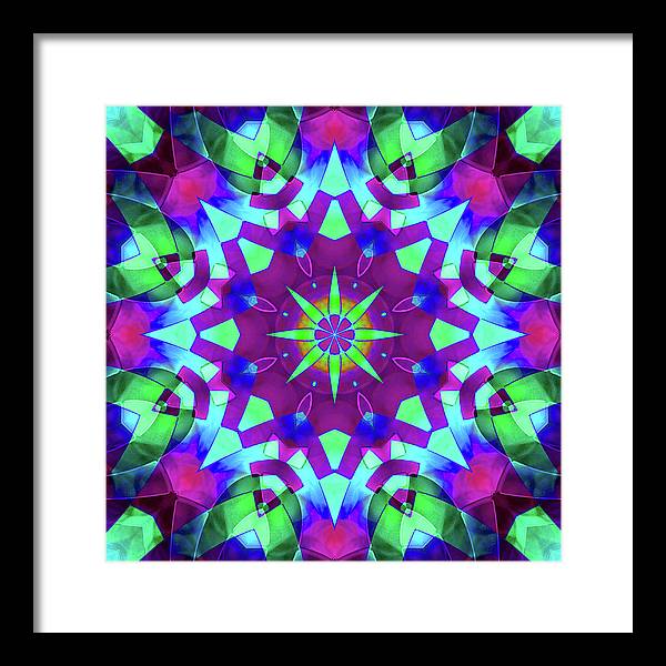 Emerald Starflake - Framed Print