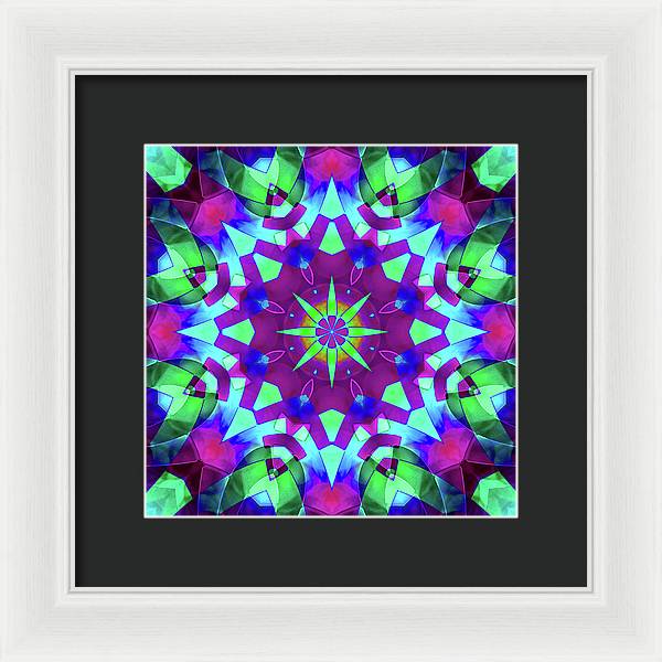 Emerald Starflake - Framed Print