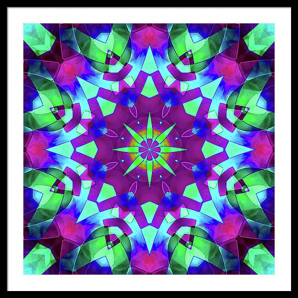 Emerald Starflake - Framed Print