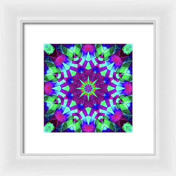 Emerald Starflake - Framed Print