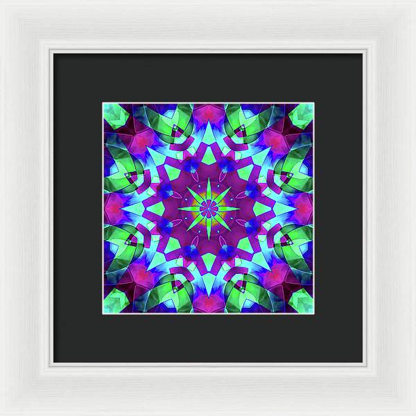 Emerald Starflake - Framed Print