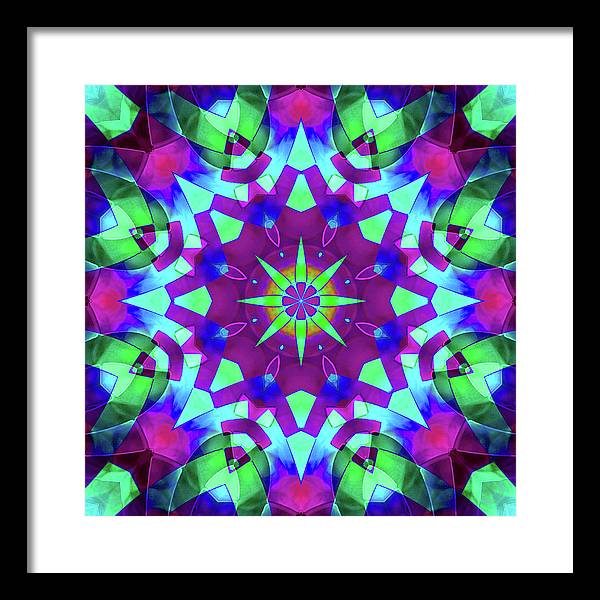 Emerald Starflake - Framed Print