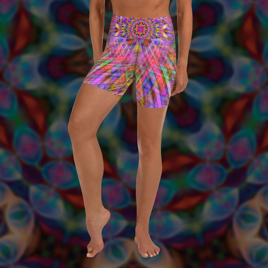 Flairswirl Yoga Shorts